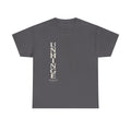 Unhinge Vertical Text Tee - Minimalist Graphic Black T‑Shirt (Unisex)