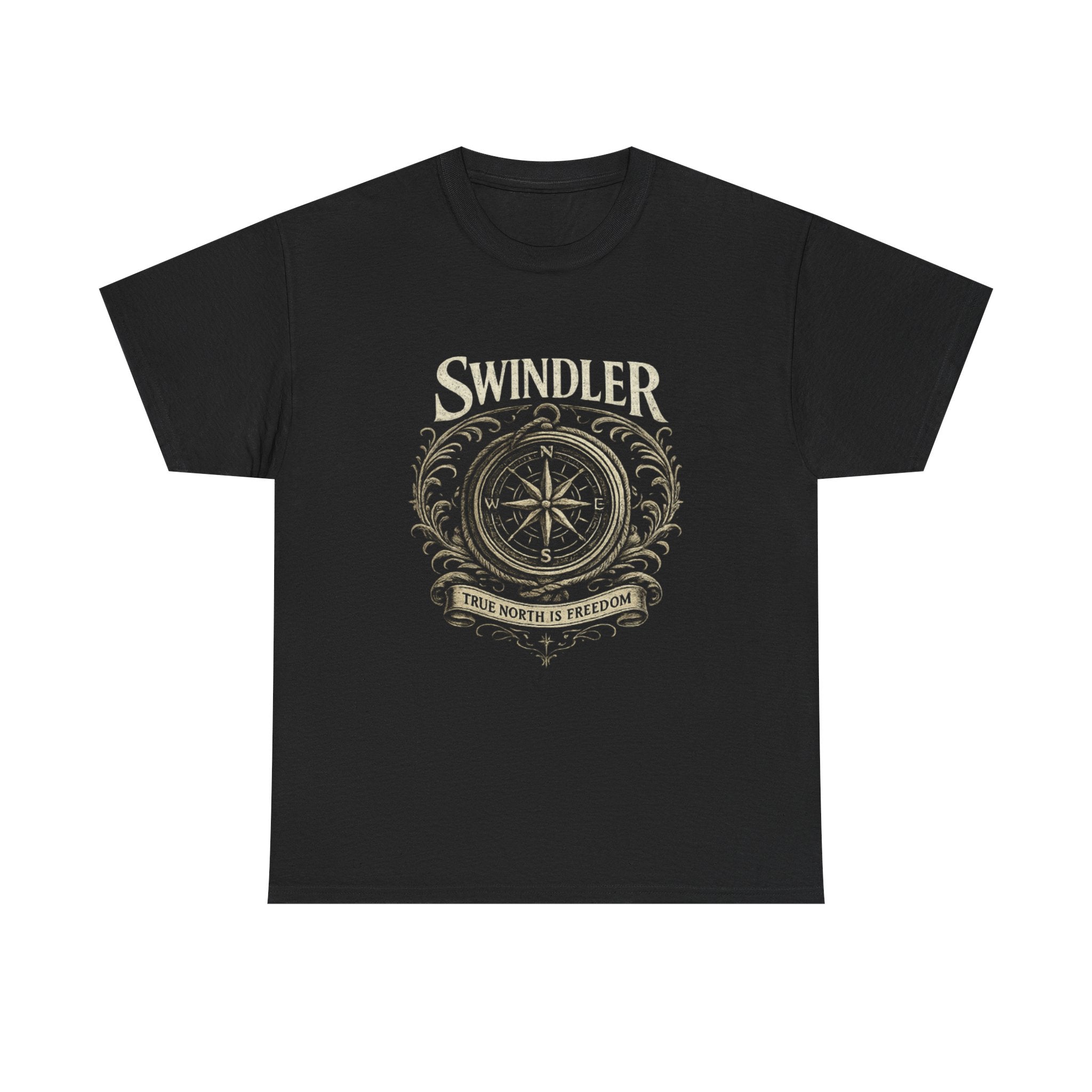 Swindler Compass Tee - Vintage Nautical Graphic T-Shirt (Unisex)