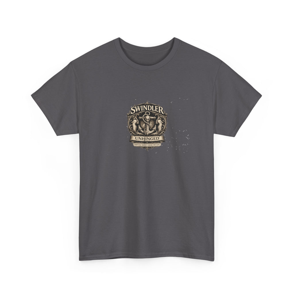 Swindler Distillery Vintage Crest T-Shirt - Retro Whiskey Logo Tee (Unisex)