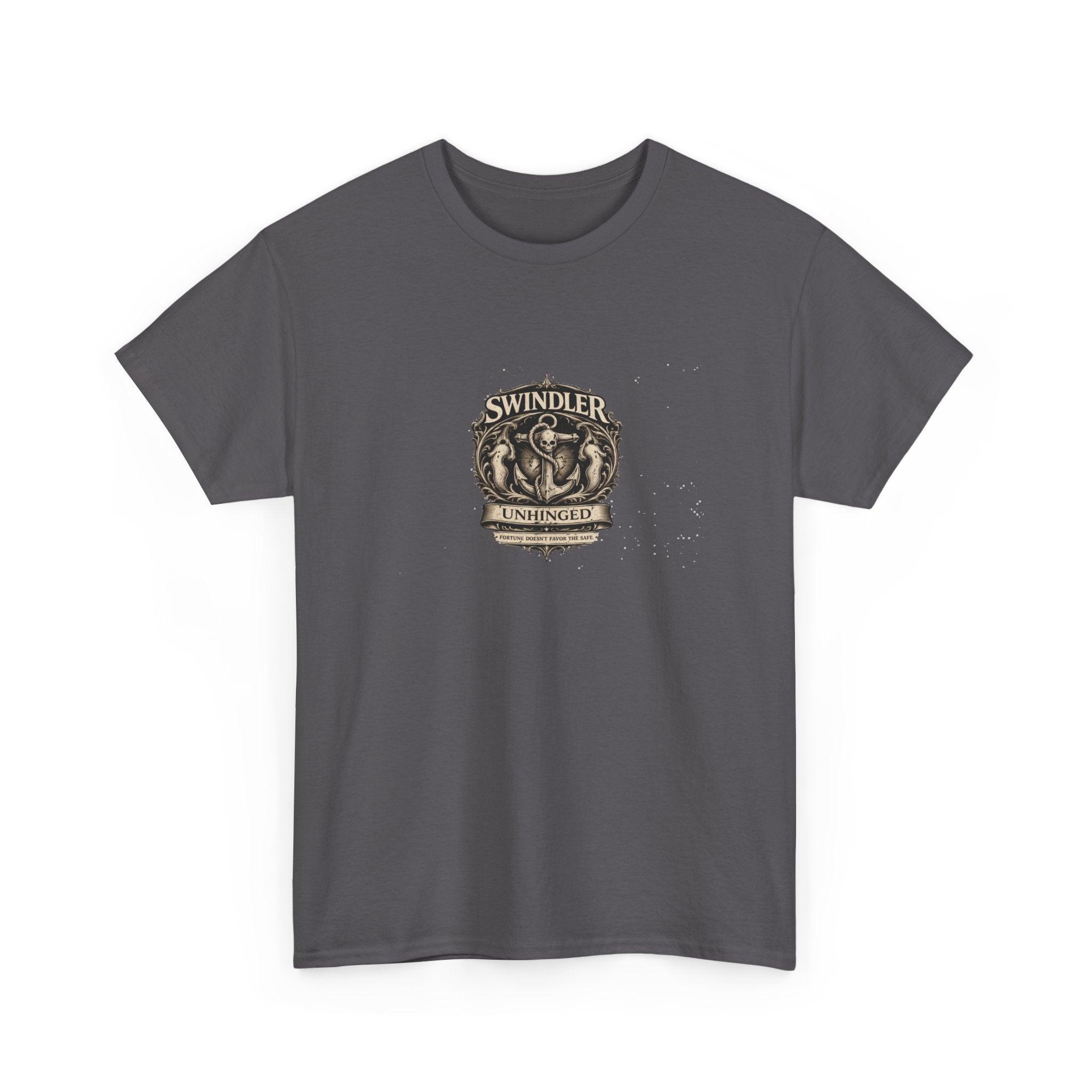 Swindler Distillery Vintage Crest T-Shirt - Retro Whiskey Logo Tee (Unisex)
