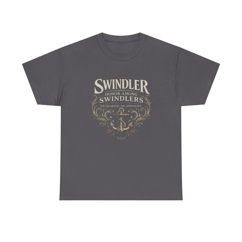 Swindler Anchor Tee - "Swindler: Honor Among Swindlers" Vintage Nautical Graphic Shirt (Unisex)