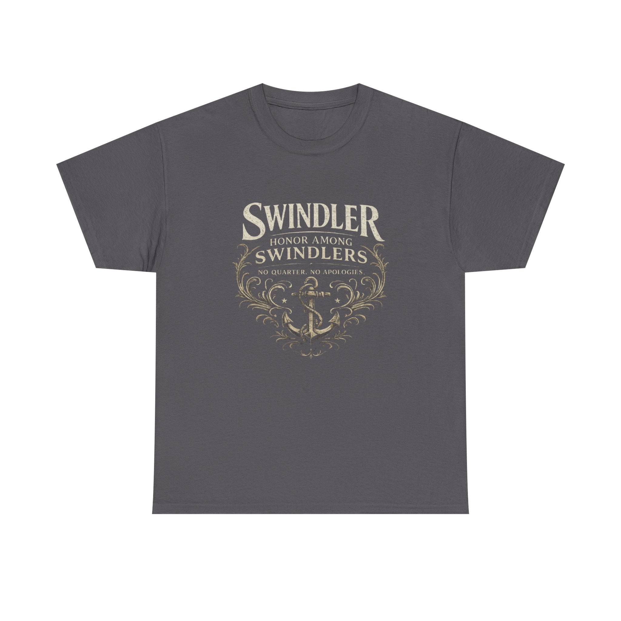 Swindler Anchor Tee - "Swindler: Honor Among Swindlers" Vintage Nautical Graphic Shirt (Unisex)
