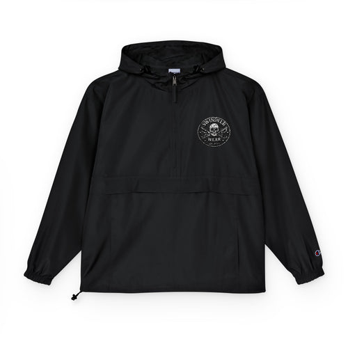 Champion Packable Anorak Jacket - Black & White Swindler 2025 Chest Logo (Unisex)