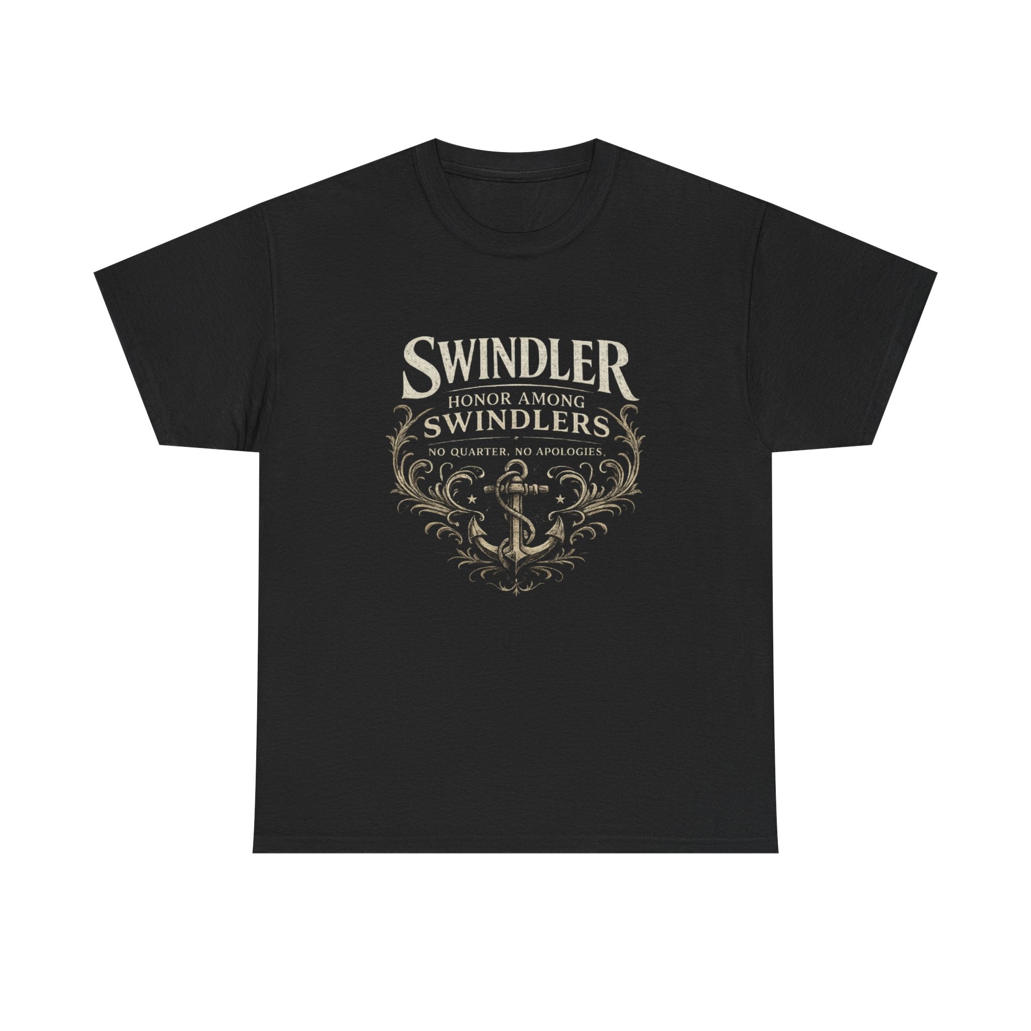 Swindler Anchor Tee - "Swindler: Honor Among Swindlers" Vintage Nautical Graphic Shirt (Unisex)