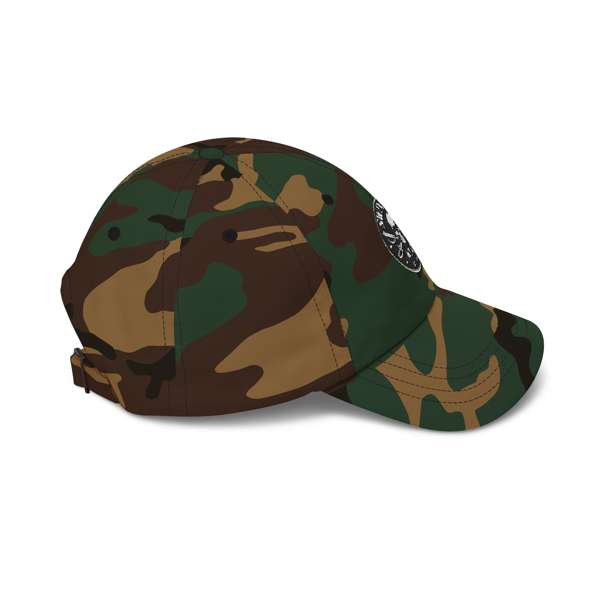 Camo Dad Cap - Swindler T Wear Skull Logo Hat