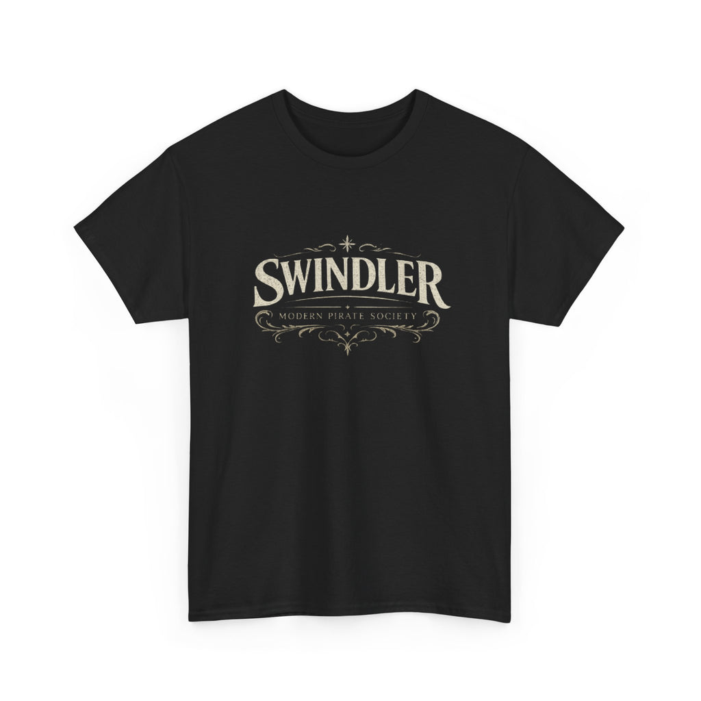 Swindler Vintage Logo T‑Shirt - Rustic Antique Lettering Tee (Unisex)