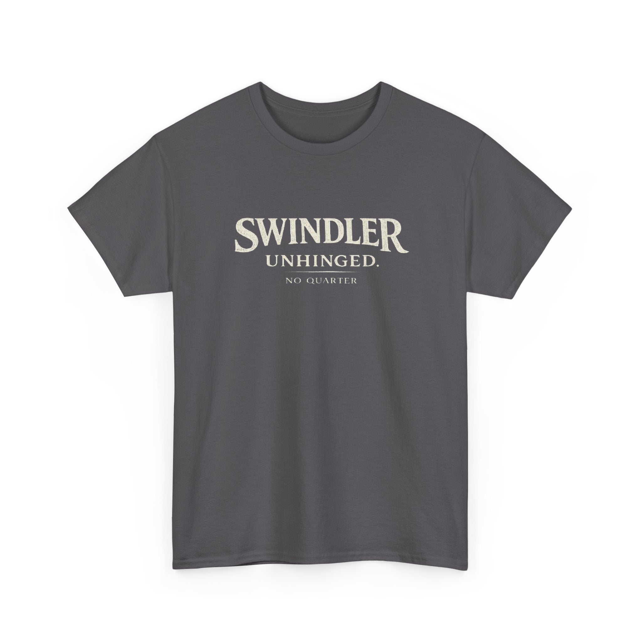 Swindler Unhinged Tee - Graphic Black Vintage-Style Shirt (Unisex)