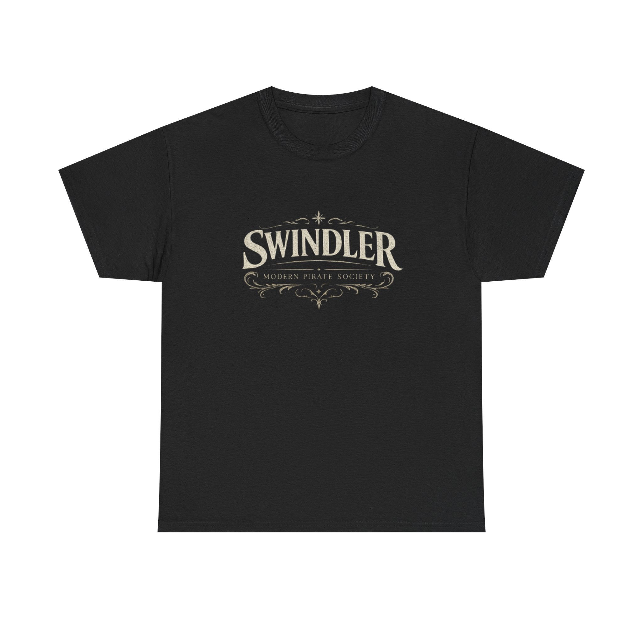 Swindler Vintage Logo T‑Shirt - Rustic Antique Lettering Tee (Unisex)