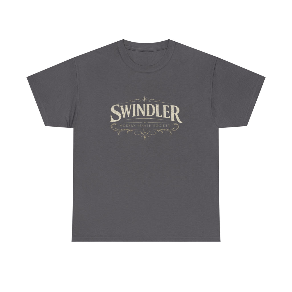 Swindler Vintage Logo T‑Shirt - Rustic Antique Lettering Tee (Unisex)
