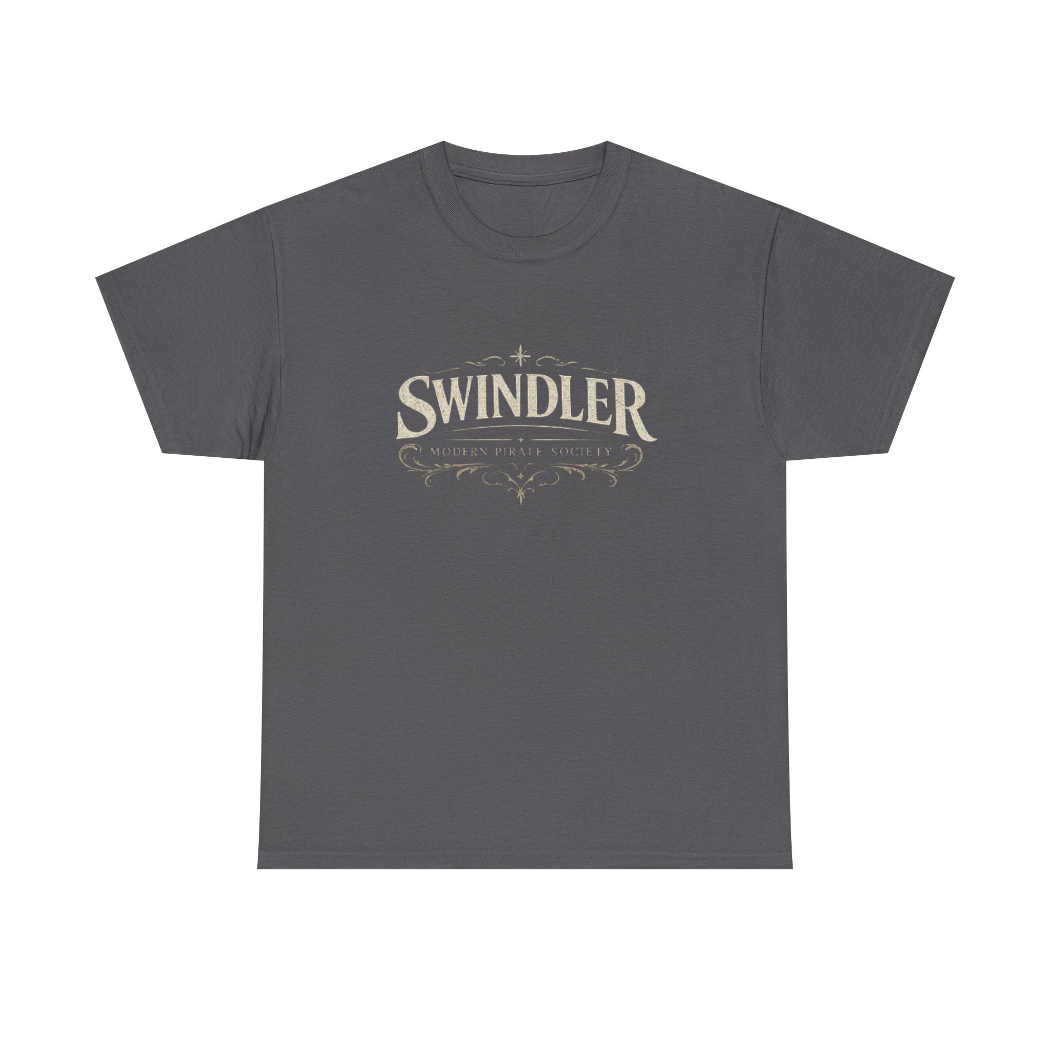 Swindler Vintage Logo T‑Shirt - Rustic Antique Lettering Tee (Unisex)