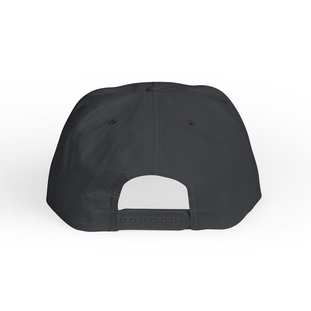 Swindler Embroidered Surf Cap - Black Skate-Style Snapback Hat