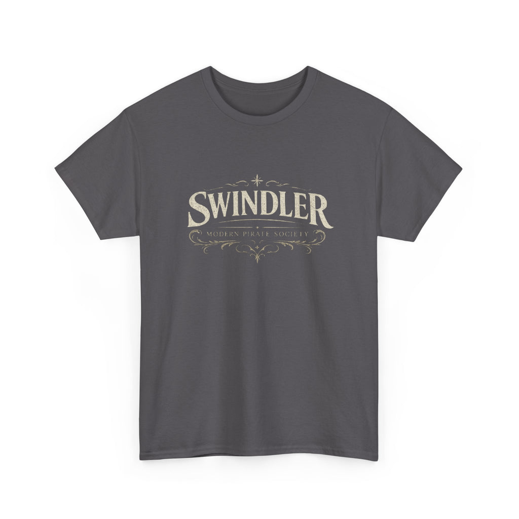 Swindler Vintage Logo T‑Shirt - Rustic Antique Lettering Tee (Unisex)