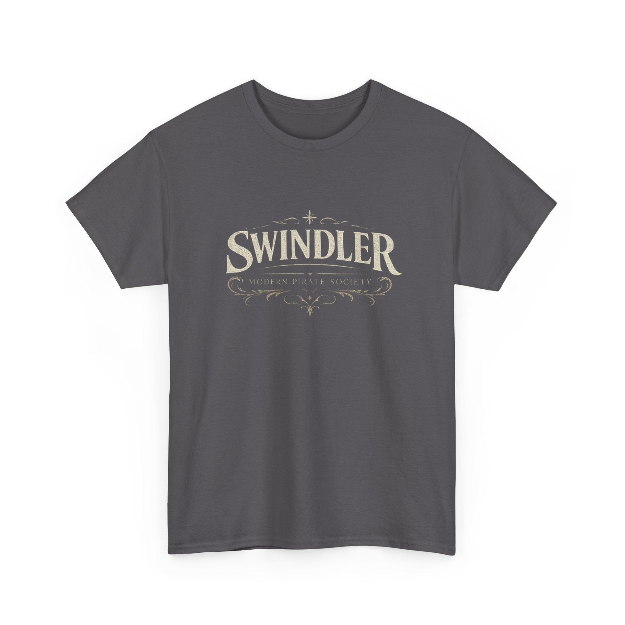 Swindler Vintage Logo T‑Shirt - Rustic Antique Lettering Tee (Unisex)