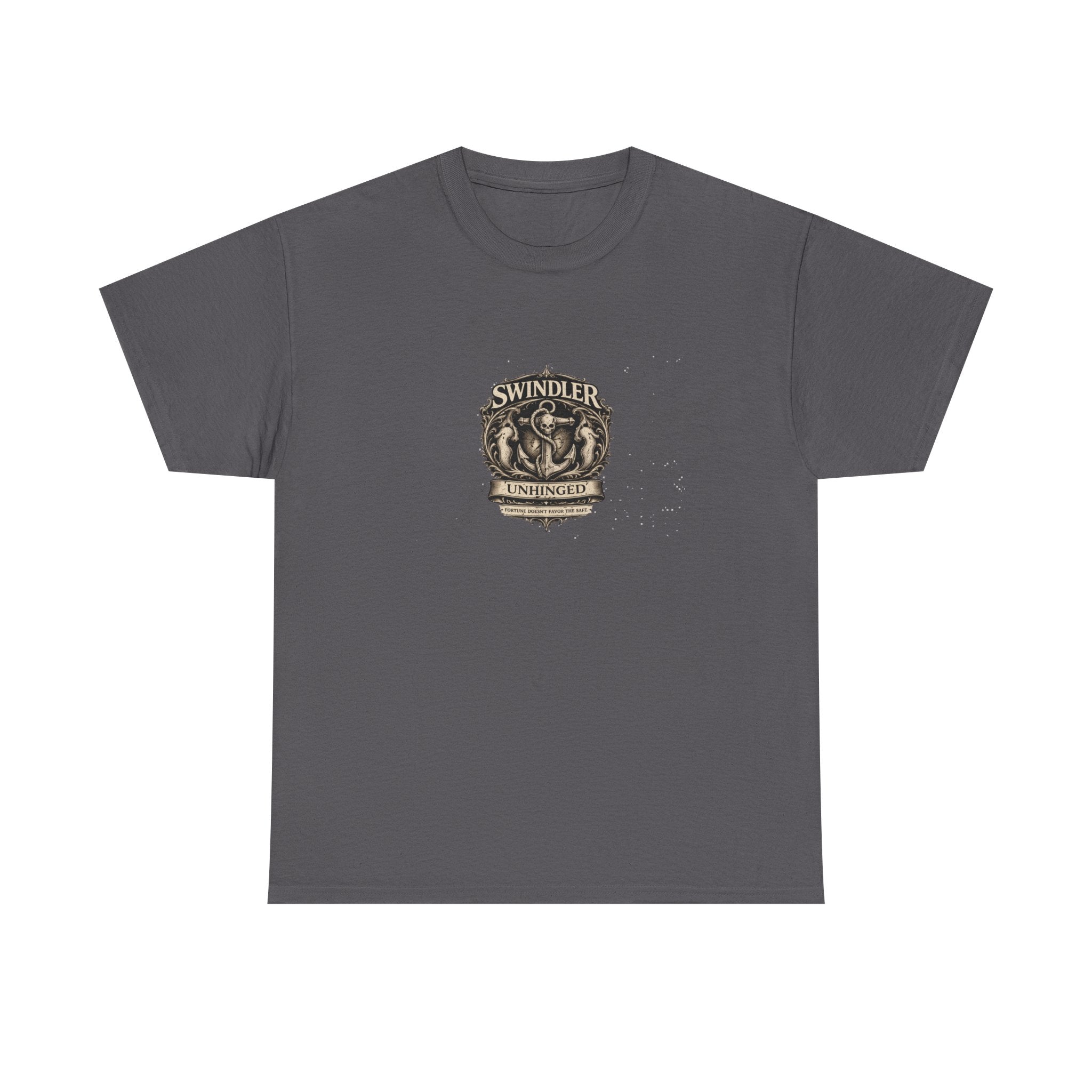 Swindler Distillery Vintage Crest T-Shirt - Retro Whiskey Logo Tee (Unisex)