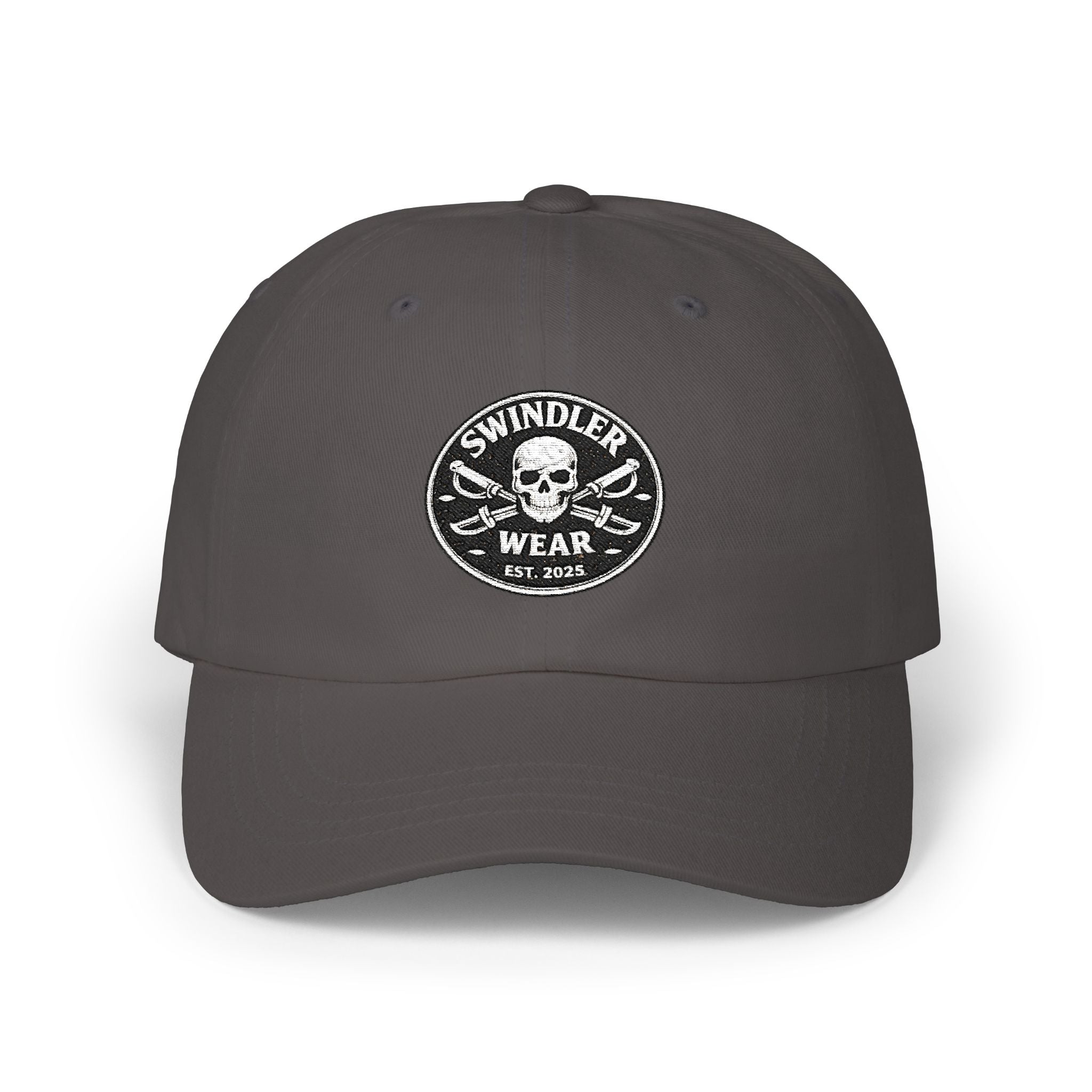 Camo Dad Cap - Swindler T Wear Skull Logo Hat