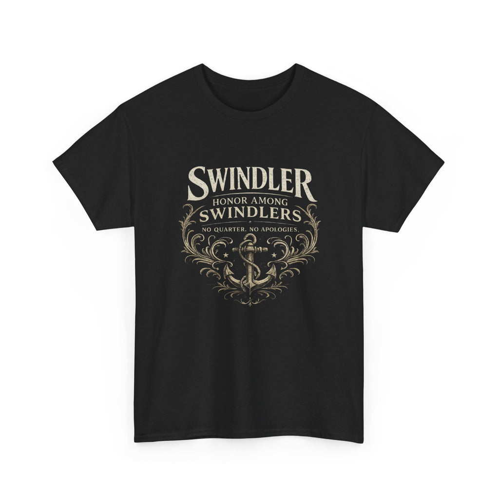 Swindler Anchor Tee - "Swindler: Honor Among Swindlers" Vintage Nautical Graphic Shirt (Unisex)