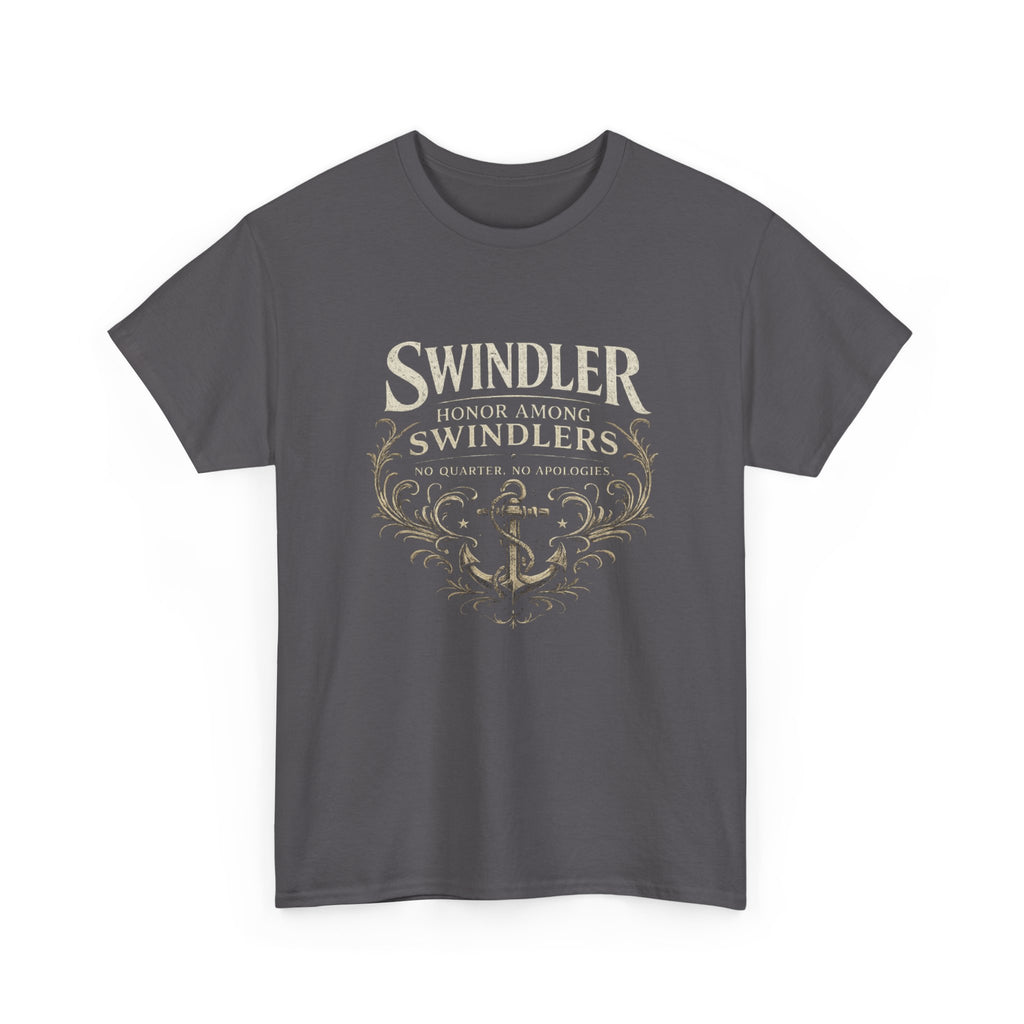 Swindler Anchor Tee - "Swindler: Honor Among Swindlers" Vintage Nautical Graphic Shirt (Unisex)