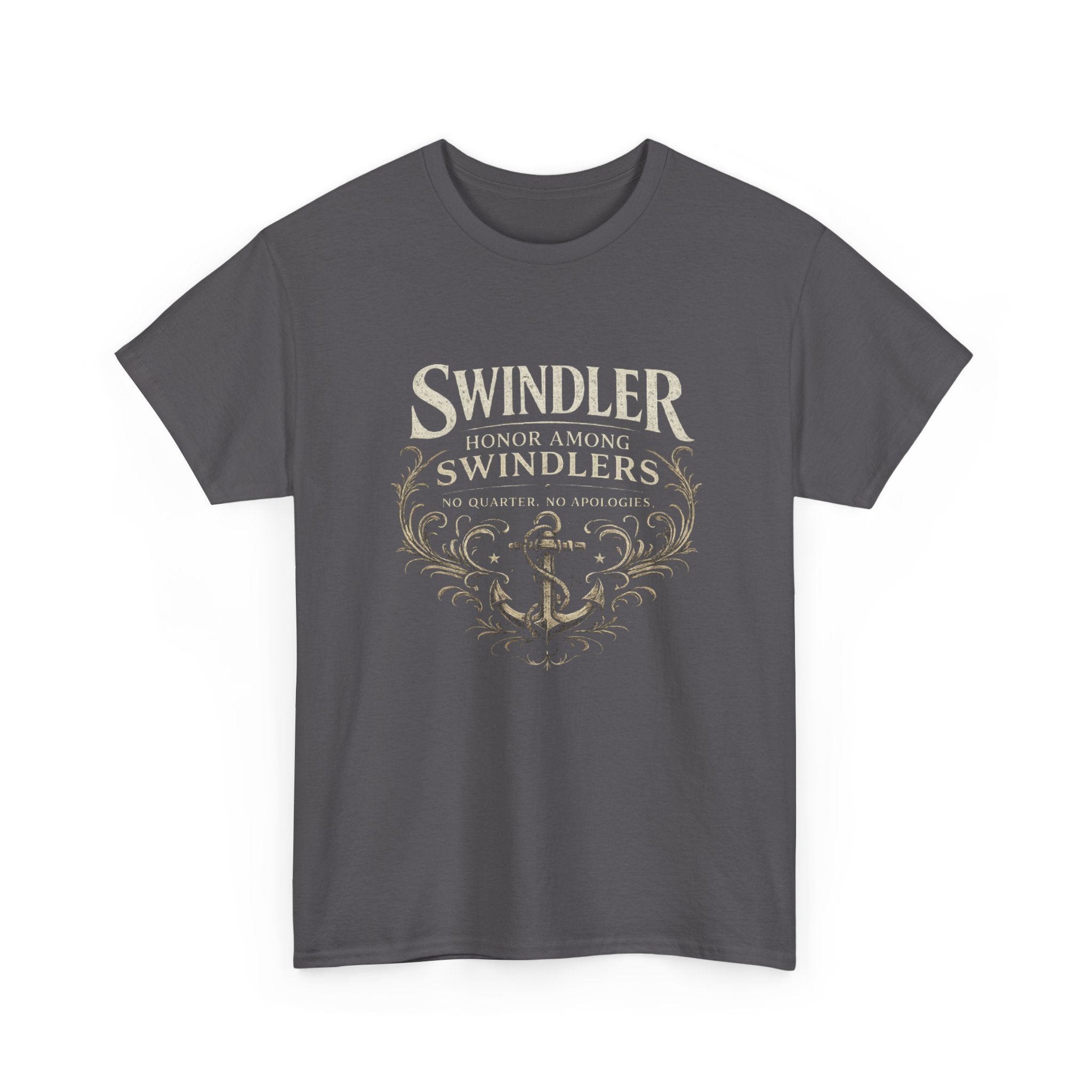 Swindler Anchor Tee - "Swindler: Honor Among Swindlers" Vintage Nautical Graphic Shirt (Unisex)